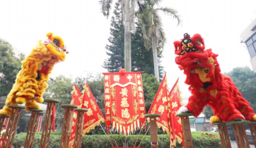 龙腾狮跃，，，，，，，共铸绚烂未来！